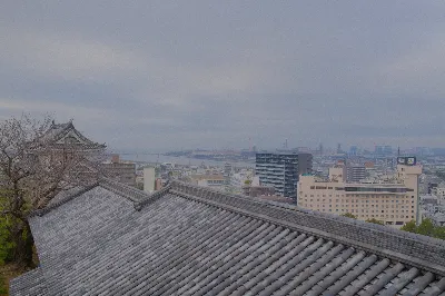 和歌山城から見る製鉄所